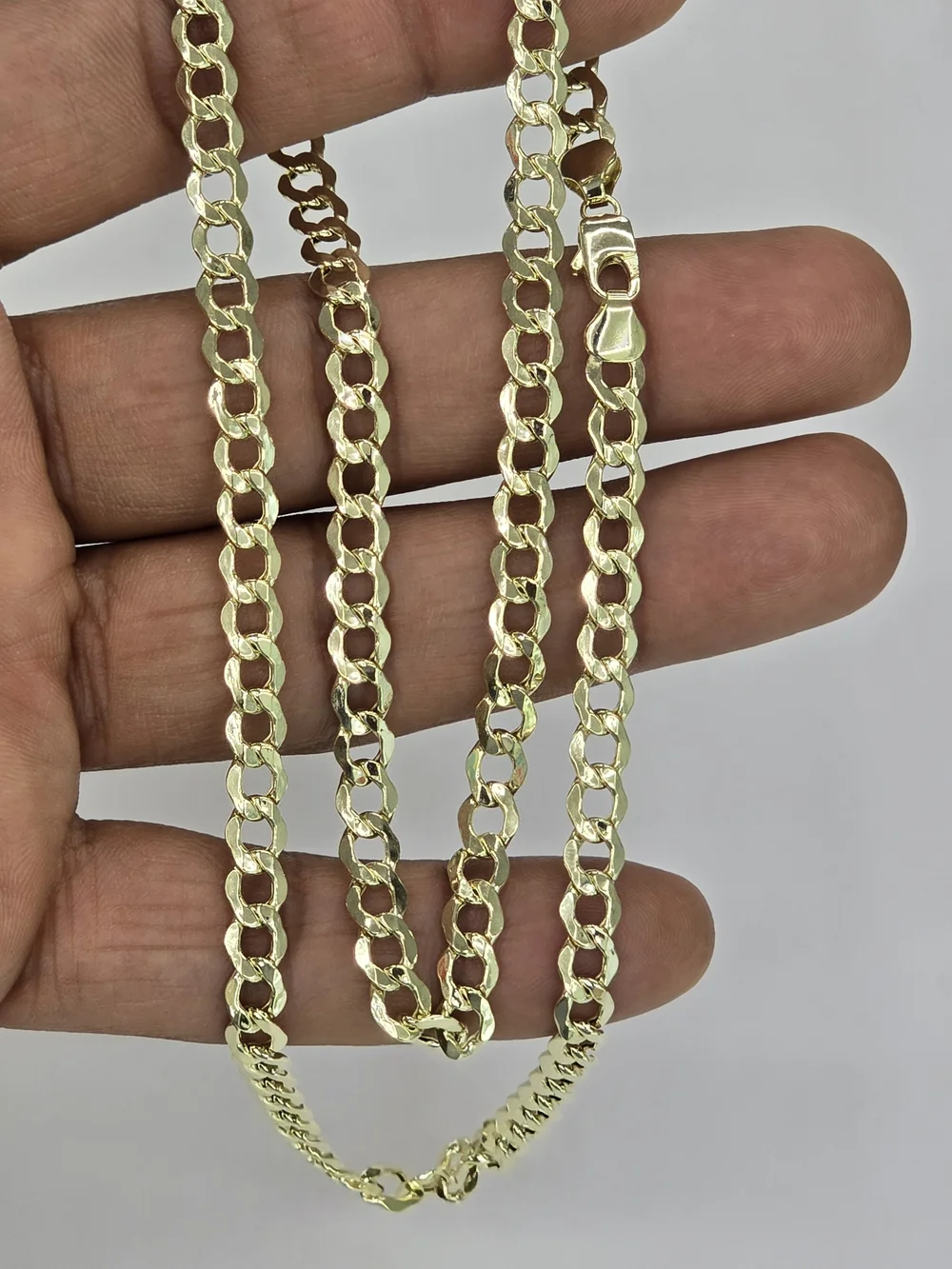 10k Real Gold Cuban Curb Chain 5.6 Mm 24 Inches